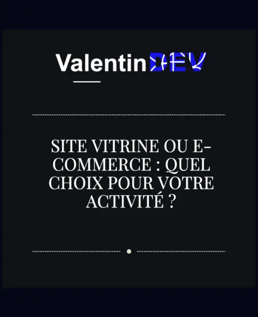 Site vitrine ou e commerce quel choix pour votre activite