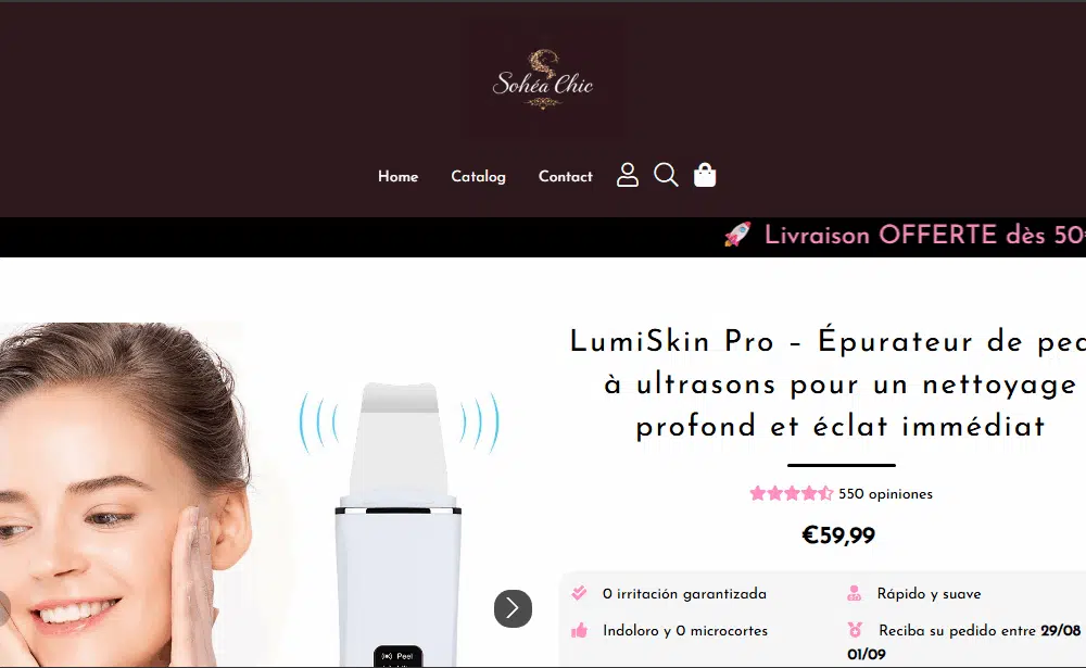 Exemple de boutique Shopify – démo agence Valentin DEV